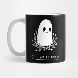 Spooky sad ghost club white Mug